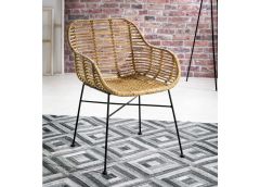 Söögitoolide komplekt Rattan, 2 tk, naturaalne