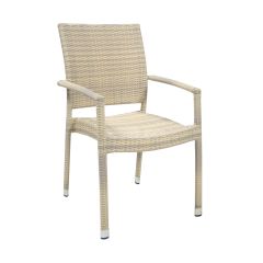 Tool WICKER-3 käetugedega, beež