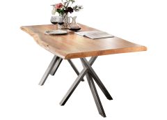 Söögilaud Tische 200x100, akaatsiapuit, antiikhõbe