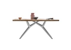 Söögilaud 180x90 cm, mango/antiikhõbe