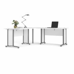 Kontorilaua komplekt Prima 200*200, valge