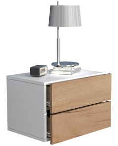 Öökapp Usal L, valge/meetamm