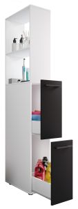 Vannitoakapp Sadilo XL, valge/hall