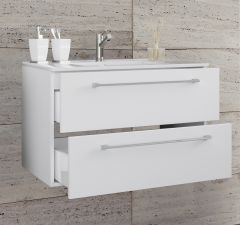 Vannitoakomplekt Badinos 2 Sahtlit 60Cm, valge