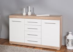 Kummut Lublin 4, sonoma tamm/valge
