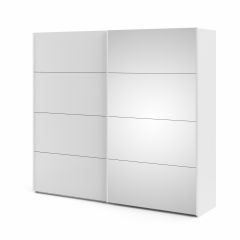 Lükandustega riidekapp Firenze , 75310/15 Valge/peegel