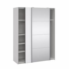 Lükandustega riidekapp Firenze , 75310/10 Valge kõrgläige