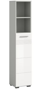 Kõrge Vannitoakapp Copa, 30x150x30,Valge kõrgläige