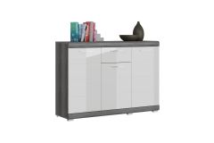 Kummut Scout, 120x85x37,Valge kõrgläige