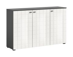Kummut Monte, 138x86x37,Valge kõrgläige