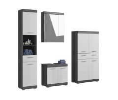 Vannitoakomplekt Scout, 186x191x34,Valge kõrgläige