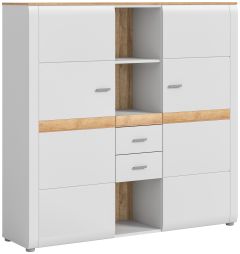 Kõrge Kummut Ashton, 141x138x37, helehall