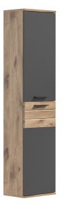 Kõrge Vannitoakapp Mason, 37x152x24,Nox oak/Basalthall