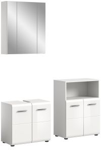 Vannitoakomplekt Ice, 135x185x32,Valge kõrgläige