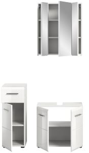 Vannitoakomplekt Ice, 105x185x32,Valge kõrgläige