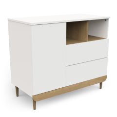 Avatud riiuliga kummut Scandinave, valge