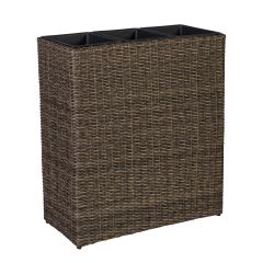 Lillekast WICKER 77x27xH80cm, tumepruun 