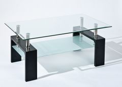 Diivanilaud Dana 100x60 cm, must