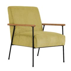 Tugitool JADE 63x75,5xH85,5cm, kollane