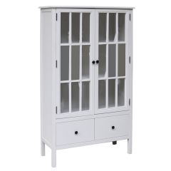 Vitriinkapp DEVON 80.5x35xH136cm, valge