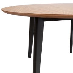Söögilaud ROXBY D105xH76cm, tamm/must