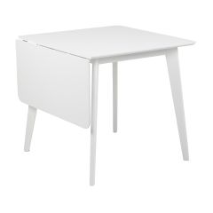 Söögilaud ROXBY 80/120x80xH76cm, valge