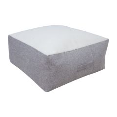 Tumba LAMB BAG 80x80xH30cm, valge/heleha