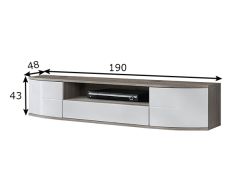 TV-alus Ontario 190 cm, san remo tamm