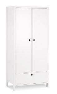 Riidekapp Leon, 84x54xK182 cm, valge