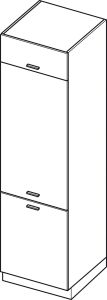 Köögi külmikukapp Elin ZL 6-2357, 60x58xK235,7 cm