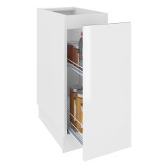 Köögi põrandakapp Campari D 20 Cargo, 20x54xK82 cm, valge läikega