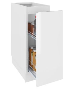 Köögi põrandakapp Campari D 30 Cargo, 30x54xK82 cm, valge läikega