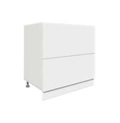 Köögi põrandakapp sahtlitega D2 A-80-1A, 80x50xK82 cm, valge