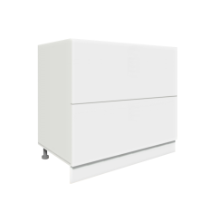 Köögi põrandakapp sahtlitega D2 A-90, 90x50xK82 cm, valge