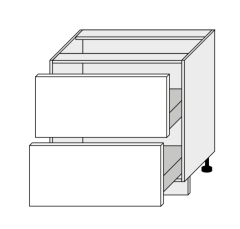Köögi põrandakapp sahtlitega Optimum D2A 80, 80x50xK82 cm