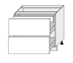 Köögi põrandakapp sahtlitega Optimum D2A 90-1A, 90x50xK82 cm