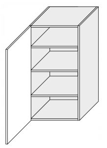 Köögi seinakapp W4 50, 50x32,5xK96 cm