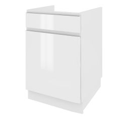 Köögi valamukapp Campari DZS 5 STM, 50x54xK82 cm, valge läikega