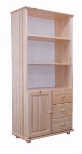 Riiul Birgit 3, 105x35xH178 cm, mänd, naturaalne