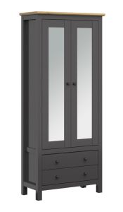 Kappriiul Hesen M253-REG1D, 66x41xK201 cm, grafiit + käsitöö tamm