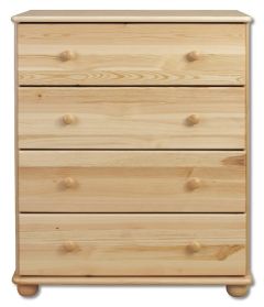 Kummut KD110, 80x47xK100 cm, mänd, naturaalne