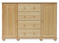 Kummut KD120, 138x47xK100 cm, mänd, naturaalne