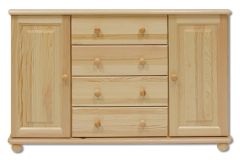 Kummut KD122, 118x47xK78 cm, mänd, naturaalne