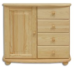 Kummut KD140, 85x42xK76 cm, mänd, värvivalik