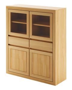 Kummut KD308, 140x41xK90 cm, tamm, naturaalne