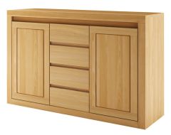 Kummut KD309, 140x41xK90 cm, tamm, naturaalne