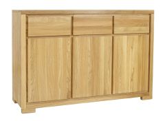 Kummut KD352, 137x45xK95 cm, tamm, naturaalne