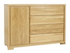 Kummut KD358, 137x45xK95 cm, tamm, värvivalik