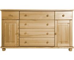 Kummut Mait 13, 165x42xH91 cm, mänd, naturaalne