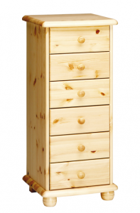 Kummut Marks 1, 46x40xH109 cm, mänd, naturaalne